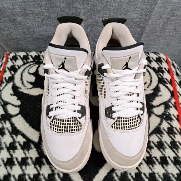 Size 6.5Y Nike Air Jordan 4 Retro Mid Military Black - Picture 5 of 16